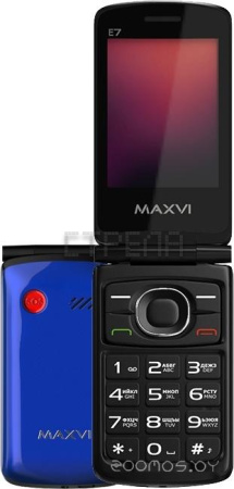 Кнопочный телефон MAXVI E7 (синий)