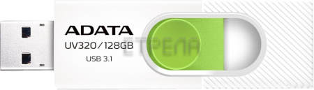 USB Flash A-Data UV320 128GB (белый/зеленый)