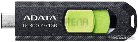 USB Flash A-Data UC300 64GB (черный/зеленый)