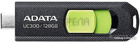 USB Flash A-Data UC300 128GB (черный/зеленый)