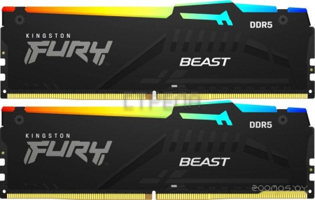 Оперативная память Kingston FURY Beast RGB 2x16ГБ DDR5 6000 МГц KF560C36BBE2AK2-32